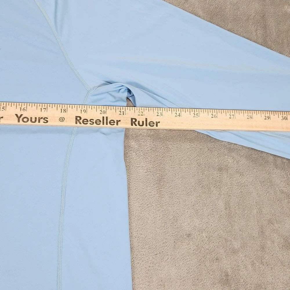 Simms SolarFlex Shirt Mens Medium Blue Long Sleeve Fishing UPF 50 Sun Protection - Picture 10 of 13